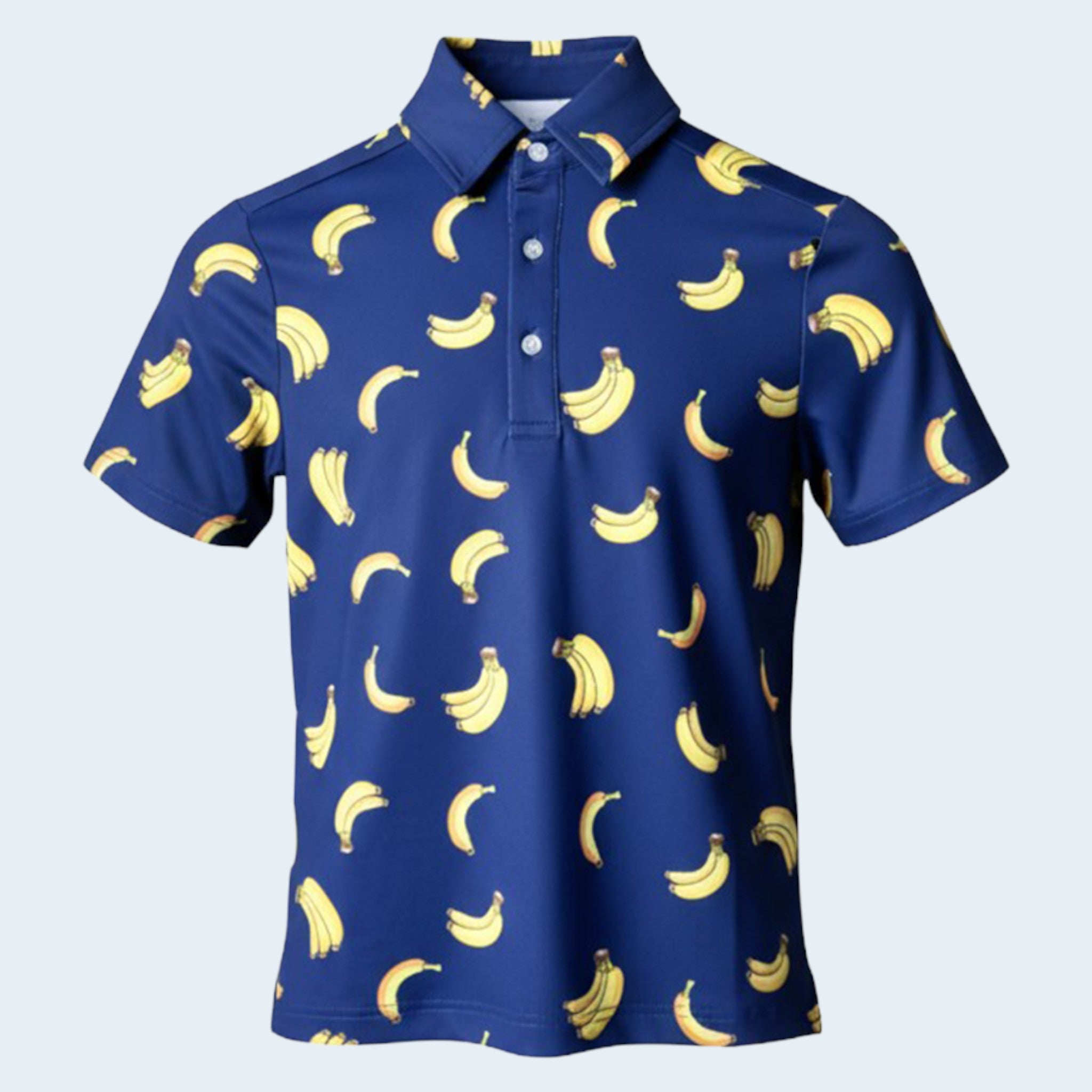 Gone Bananas Mens Polo - Neon Navy